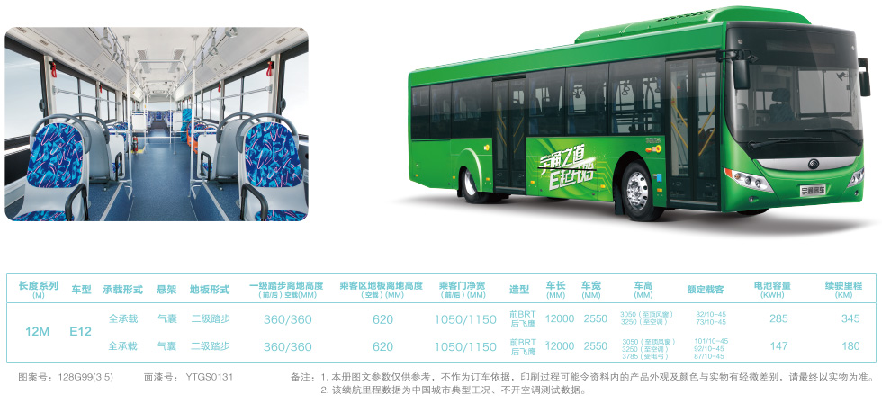 e10公交宇通10米纯电动公交客车